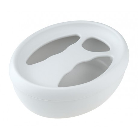 BOL DE MANUCURE BLANC OVALE