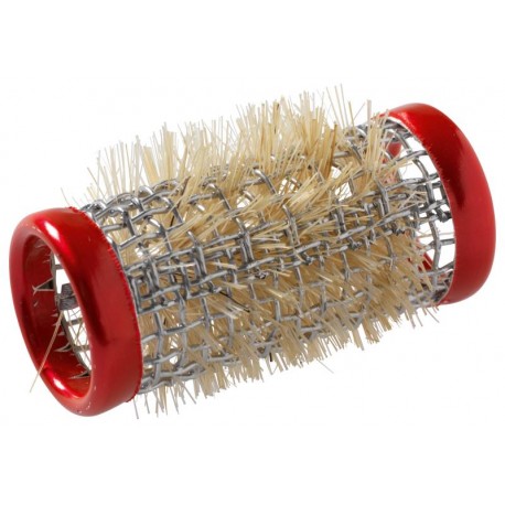 BIGOUDIS METAL DEMI 18MM 12 PCS ROUGE