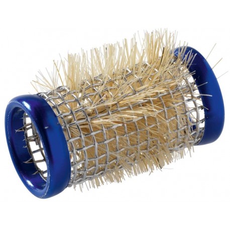 BIGOUDIS METAL DEMI 21MM 12 PCS BLEU