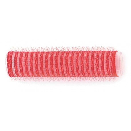 BIGOUDIS ADHESIF 13MM 12 PCS ROUGE