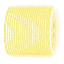 BIGOUDIS ADHESIF 66MM 6 PCS JAUNE