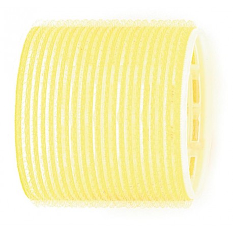BIGOUDIS ADHESIF 66MM 6 PCS JAUNE