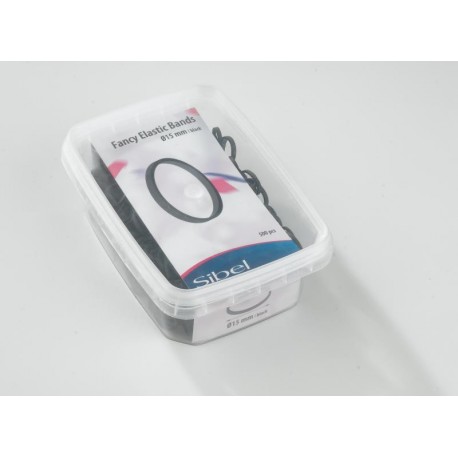 ELASTIC BANDS 500PCS BLACK 20MM