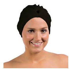 TURBAN EN STRETCH NOIR